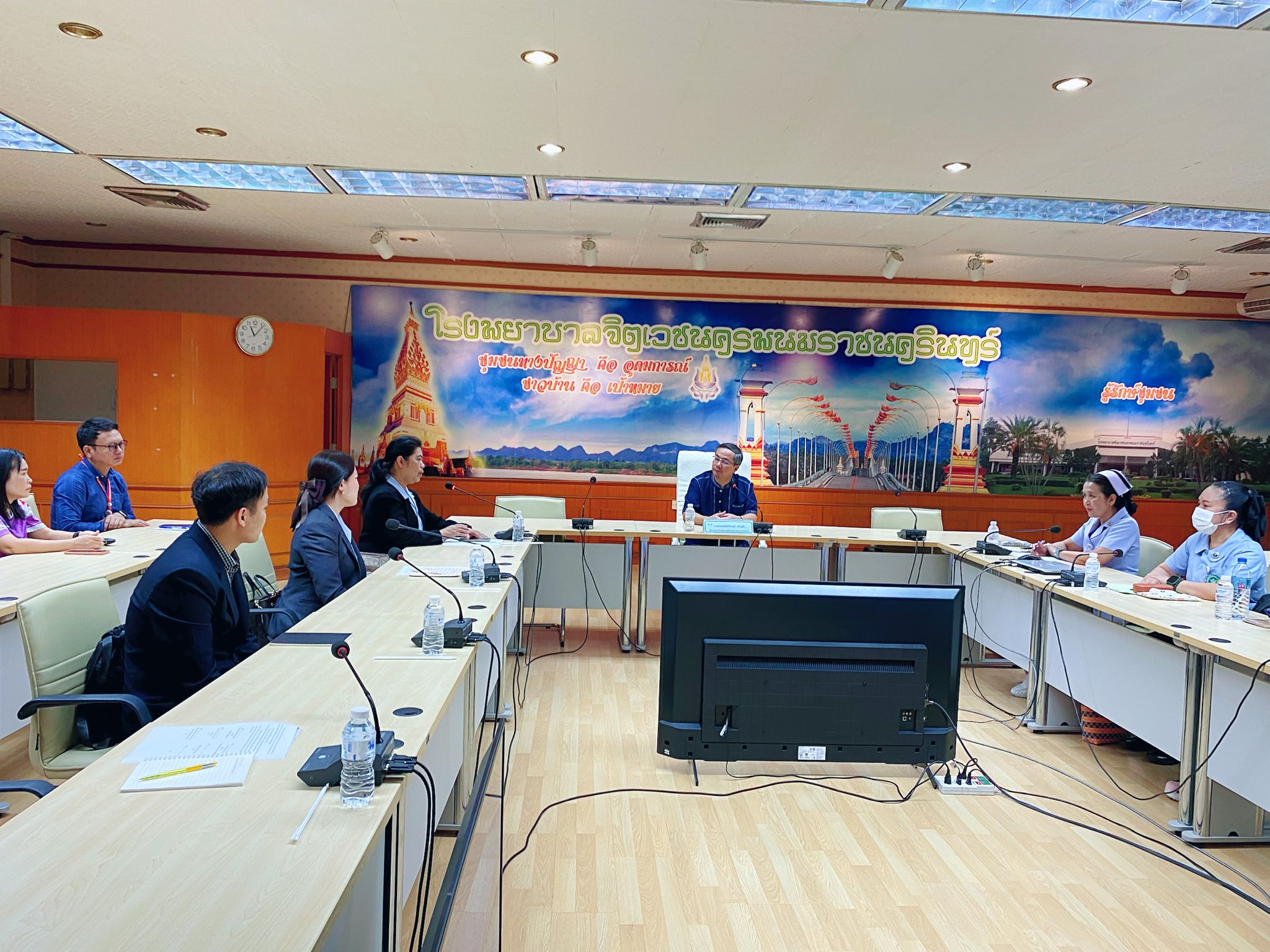 วันที่ 5 กันยายน 2568 คณะกรรมการดำเนินงานโครงการจัดตั้งคณะพยาบาลศาสตร์ มหาวิทยาลัยราชภัฏสกลนคร นำโดยผู้ช่วยศาสตราจารย์ ดร.พรทิพย์ อนันตกุล ร่วมปรึกษาหารือการทำบันทึกข้อตกลงความร่วมมือแหล่งฝึกปฏิบัติการพยาบาลกับโรงพยาบาลจิตเวชนครพนมราชนครินทร์